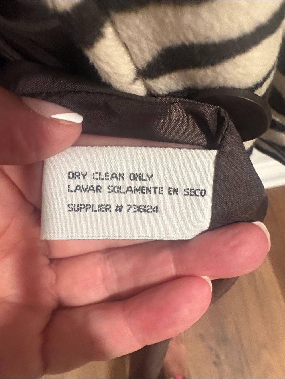 Classic MixIt Faux Fur Black and Cream Animal Print Coat - Picture 7 of 9